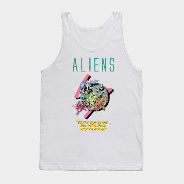 Aliens 35th Anniversary Commemorative Shirt Tank Top by Perfect Organism Podcast & Shoulder of Orion Podcast